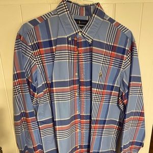 Polo Ralph Lauren long sleeve button down size XL, plaid.